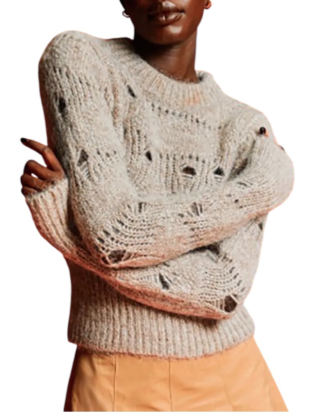 H&M ($85) Wool/Alpaca Distressed Crewneck Sweater - PTP 25